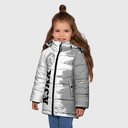 Куртка зимняя для девочки Ajax Sport на светлом фоне, цвет: 3D-черный — фото 2