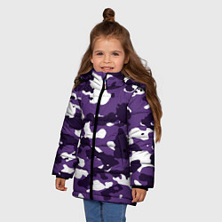 Куртка зимняя для девочки Amethyst Purple Аметист, цвет: 3D-черный — фото 2