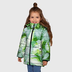 Куртка зимняя для девочки Воздушное настроение, цвет: 3D-светло-серый — фото 2
