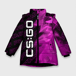 Куртка зимняя для девочки Counter Strike Pro Gaming, цвет: 3D-черный