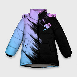 Куртка зимняя для девочки Хвост феи - neon, цвет: 3D-светло-серый