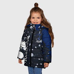 Куртка зимняя для девочки Tottenham hotspur Краска, цвет: 3D-светло-серый — фото 2