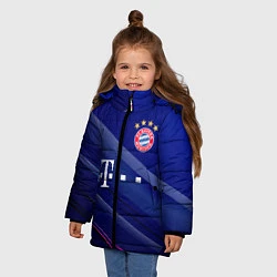 Куртка зимняя для девочки Bayern munchen Абстракция, цвет: 3D-черный — фото 2