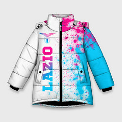 Зимняя куртка для девочки Lazio neon gradient style: по-вертикали