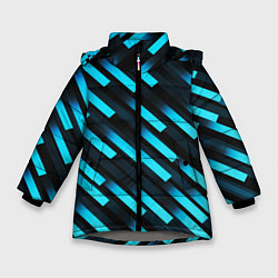 Куртка зимняя для девочки Bandpass flow, цвет: 3D-светло-серый