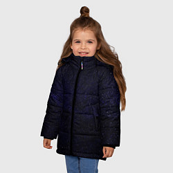 Куртка зимняя для девочки Молчаливые космические дали, цвет: 3D-светло-серый — фото 2