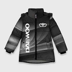 Куртка зимняя для девочки Daewoo - абстракция, цвет: 3D-светло-серый