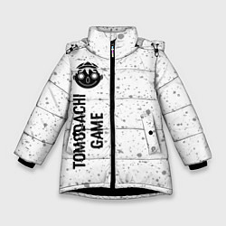 Куртка зимняя для девочки Tomodachi Game glitch на светлом фоне: по-вертикал, цвет: 3D-черный