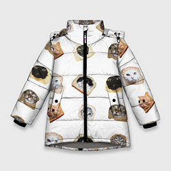 Куртка зимняя для девочки Хлебокоты, цвет: 3D-светло-серый