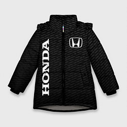 Зимняя куртка для девочки Honda карбон