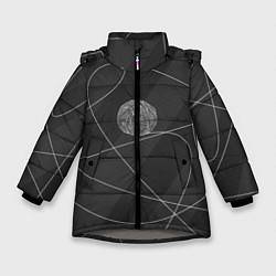 Куртка зимняя для девочки Клубок ниток, цвет: 3D-светло-серый