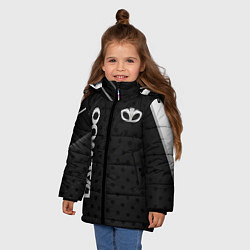 Куртка зимняя для девочки Daewoo Карбон, цвет: 3D-светло-серый — фото 2