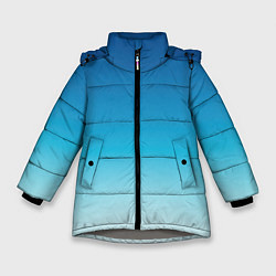 Куртка зимняя для девочки Начинающаяся ночь, цвет: 3D-светло-серый