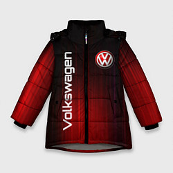 Куртка зимняя для девочки Volkswagen art, цвет: 3D-светло-серый