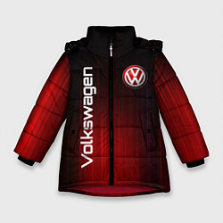 Куртка зимняя для девочки Volkswagen art, цвет: 3D-красный