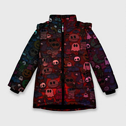 Куртка зимняя для девочки Плюшевые вестники ночи, цвет: 3D-черный