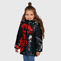 Куртка зимняя для девочки Tokyo Revengers, цвет: 3D-светло-серый — фото 2