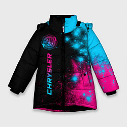 Куртка зимняя для девочки Chrysler - neon gradient: по-вертикали, цвет: 3D-черный