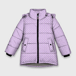 Зимняя куртка для девочки Вязаное полотно - Розовое