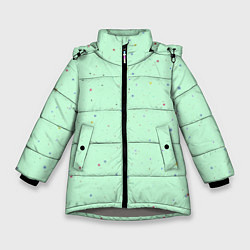 Куртка зимняя для девочки Текстура мягкость, цвет: 3D-светло-серый
