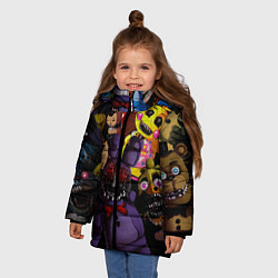 Куртка зимняя для девочки Fivе Nights аt Frеddys, цвет: 3D-светло-серый — фото 2