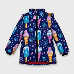 Зимняя куртка для девочки Новогоднее мороженое