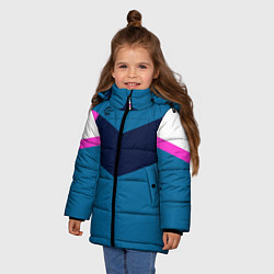 Куртка зимняя для девочки FIRM в стиле 90х, цвет: 3D-красный — фото 2