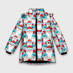 Куртка зимняя для девочки Деды Морозы, цвет: 3D-черный
