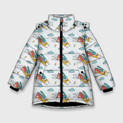 Зимняя куртка для девочки Супер-заяц