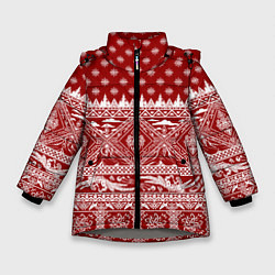 Зимняя куртка для девочки Love climbing : Christmas aesthetics