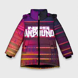 Зимняя куртка для девочки NFS unbound пиксель полосы