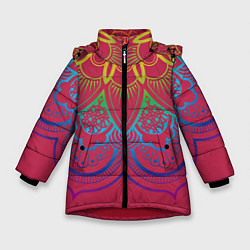 Зимняя куртка для девочки Viva magenta mandala