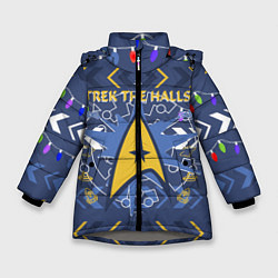Зимняя куртка для девочки Новогодний Звездный путь