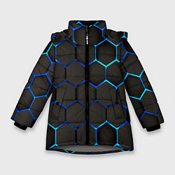 Куртка зимняя для девочки Stone slab, цвет: 3D-светло-серый