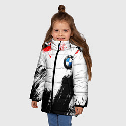 Куртка зимняя для девочки BMW art, цвет: 3D-черный — фото 2