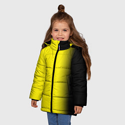 Куртка зимняя для девочки И черный и желтый, цвет: 3D-красный — фото 2