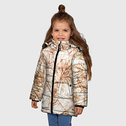 Куртка зимняя для девочки Резкие контуры, цвет: 3D-красный — фото 2