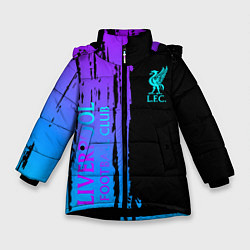 Куртка зимняя для девочки Liverpool FC sport, цвет: 3D-черный