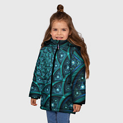 Куртка зимняя для девочки Андромеда, цвет: 3D-красный — фото 2