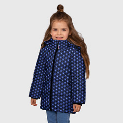 Куртка зимняя для девочки Ясна3 - Цветок жизни мал, цвет: 3D-светло-серый — фото 2