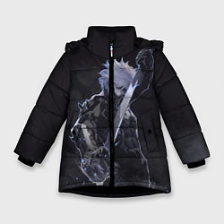 Куртка зимняя для девочки Metal Gear Rising - В дыму, цвет: 3D-черный