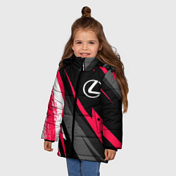 Куртка зимняя для девочки Lexus fast lines, цвет: 3D-черный — фото 2