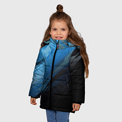 Куртка зимняя для девочки Black blue style, цвет: 3D-черный — фото 2