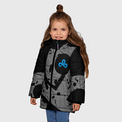 Куртка зимняя для девочки Форма Cloud 9 black, цвет: 3D-светло-серый — фото 2