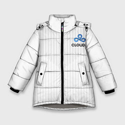 Куртка зимняя для девочки Cloud9 white, цвет: 3D-светло-серый