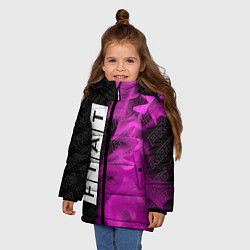 Куртка зимняя для девочки Fiat pro racing: по-вертикали, цвет: 3D-черный — фото 2