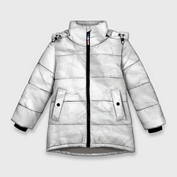 Зимняя куртка для девочки Мятая бумага - текстура