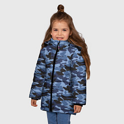Куртка зимняя для девочки Камуфляж Омона и Росгвардии, цвет: 3D-черный — фото 2