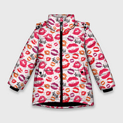 Зимняя куртка для девочки Поцелуи - kiss