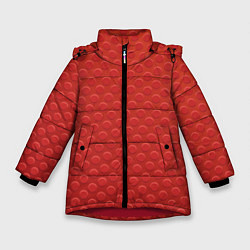 Куртка зимняя для девочки Дух баскетбола, цвет: 3D-красный